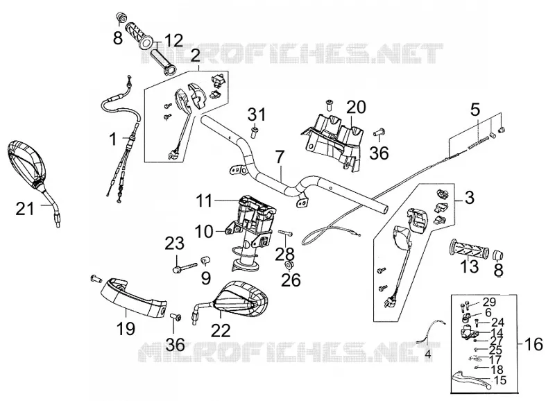 Poignée Arrière Pour Scooter KYMCO AGILITY 50 (2018-2021) - Réf. 55866379 - Occasion, Bon état