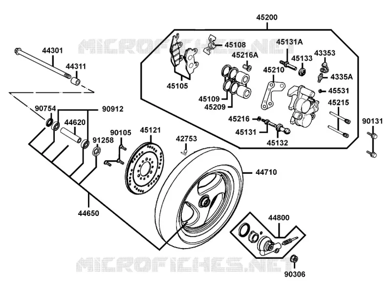 Manette Droite De Frein/Accélérateur Pour KYMCO VITALITY 50cc 4T (2004-2010) - ACCOSSATO - 3