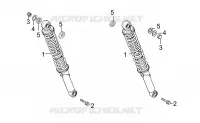 AMORTISSEURS pour Kymco ZING II 125 4T EURO III DARK SIDE