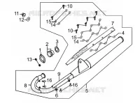 ECHAPPEMENT pour Kymco ZING II 125 4T EURO III DARK SIDE
