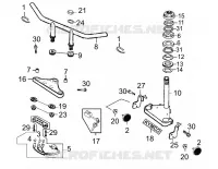 GUIDON pour Kymco ZING II 125 4T EURO III DARK SIDE