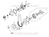 POMPE A HUILE pour Kymco ZING II 125 4T EURO III DARK SIDE