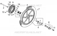 ROUE AVANT pour Kymco ZING II 125 4T EURO III DARK SIDE