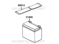 BATTERIE pour Kymco MXU 700I EX EPS IRS 4T EURO II