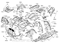 CARENAGES AVANT pour Kymco MXU 700I EX EPS IRS 4T EURO II