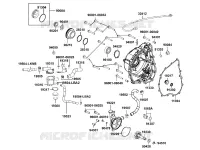 CARTER DROIT / POMPE A EAU pour Kymco MXU 700I EX EPS IRS 4T EURO II