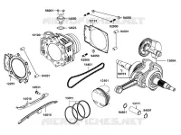 CYLINDRE / PISTON pour Kymco MXU 700I EX EPS IRS 4T EURO II