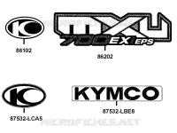 DECO pour Kymco MXU 700I EX EPS IRS 4T EURO II