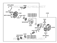 DIFFERENTIEL ARRIERE pour Kymco MXU 700I EX EPS IRS 4T EURO II