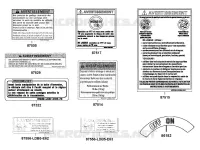 ETIQUETTES D'AVERTISSEMENT pour Kymco MXU 700I EX EPS IRS 4T EURO II