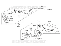 PHARES pour Kymco MXU 700I EX EPS IRS 4T EURO II