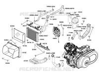 REFROIDISSEMENT  pour Kymco MXU 700I EX EPS IRS 4T EURO II