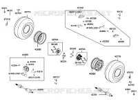 ROUES ARRIERES pour Kymco MXU 700I EX EPS IRS 4T EURO II