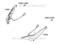 CLIGNOTANTS pour Kymco XCITING 400I ABS 4T EURO 4