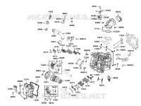 CULASSE pour Kymco XCITING 400I ABS 4T EURO 4