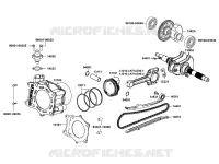 CYLINDRE / PISTON pour Kymco XCITING 400I ABS 4T EURO 4