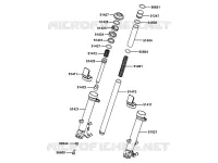 FOURCHE (DETAIL) pour Kymco XCITING 400I ABS 4T EURO 4