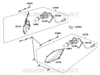 PHARES pour Kymco XCITING 400I ABS 4T EURO 4