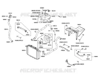 REFROIDISSEMENT  pour Kymco XCITING 400I ABS 4T EURO 4