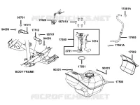 RESERVOIR A CARBURANT pour Kymco XCITING 400I ABS 4T EURO 4