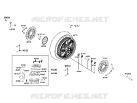 ROUE AVANT pour Kymco XCITING 400I ABS 4T EURO 4