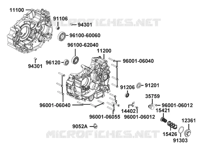 CARTERS MOTEUR Kymco moto 125 CK CK 1 125 4T EURO 3  CK 1 125 4T EURO 3