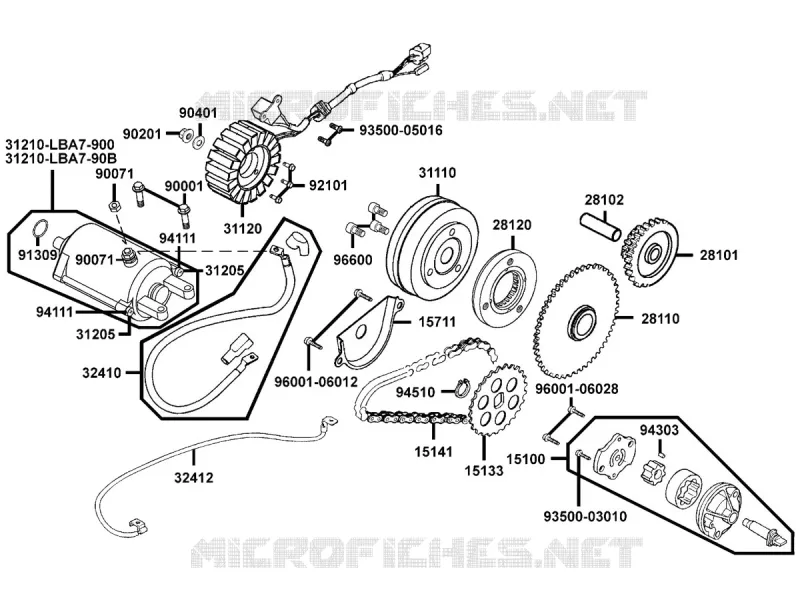 Roue De Démarrage Neuve Pour KYMCO MXU 300 2005-2006 - Pièce RMS Sous étiquette