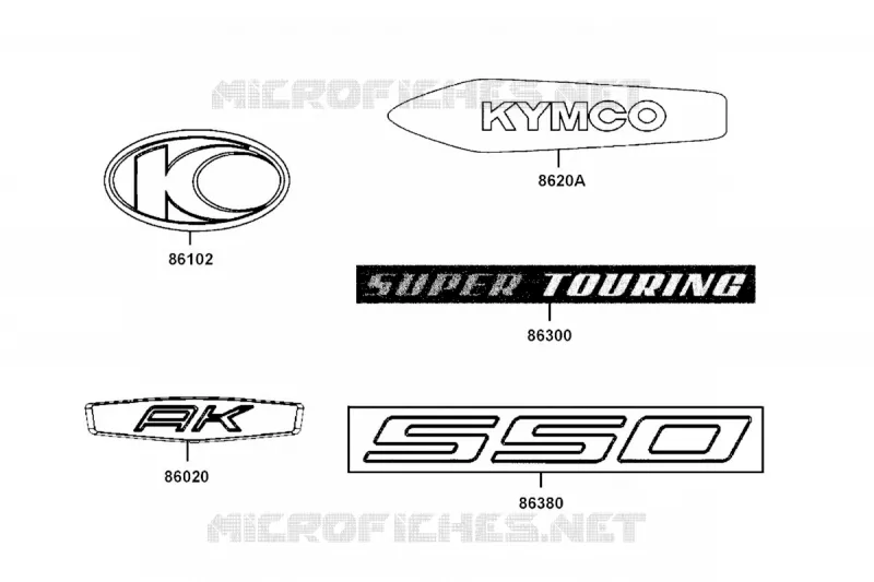 DECO Kymco scooter 550 AK AK 550 4T EURO 5  AK 550 4T EURO 5