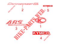 AUTOCOLLANTS EDITION LIMITEE pour Kymco DINK STREET 300 I ABS EURO III -avec warning-