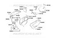 CARENAGES ARRIERE pour Kymco LIKE 50I 4T EURO 5