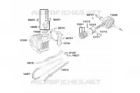 CYLINDRE / PISTON pour Kymco LIKE 50I 4T EURO 5