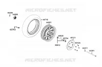 ROUE AVANT pour Kymco LIKE 50I 4T EURO 5