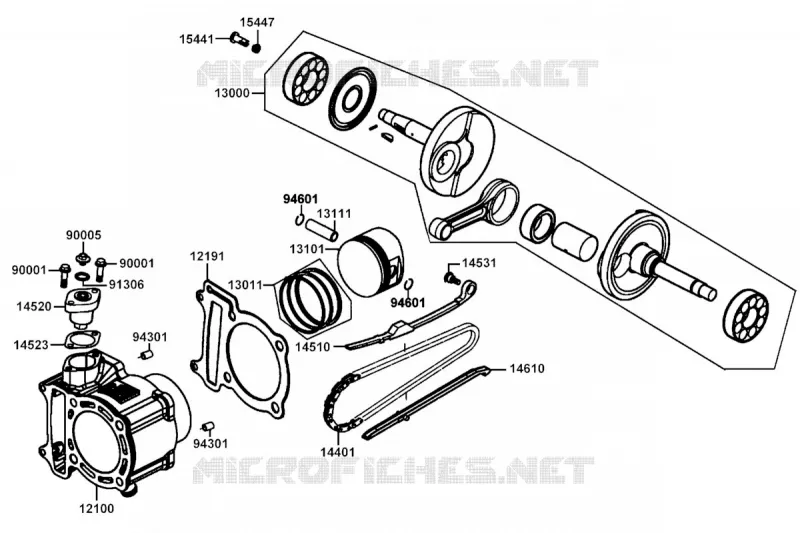 CYLINDRE / PISTON Kymco scooter 300 X-TOWN XTOWN CITY 300i EURO 5  XTOWN CITY 300i EURO 5