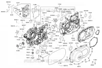 CARTERS MOTEUR pour Kymco MXU 700I EPS T3B
