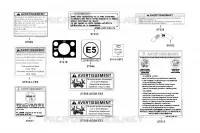 ETIQUETTES D'AVERTISSEMENT pour Kymco MXU 700I EPS T3B