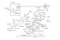 MAITRE CYLINDRE ARRIERE / PEDALE pour Kymco MXU 700I EPS T3B