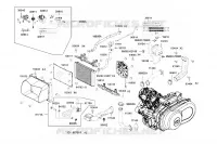 REFROIDISSEMENT / EQUIPEMENT (ACCESSOIRES) pour Kymco MXU 700I EPS T3B