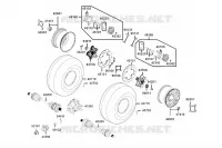 ROUES ARRIERES pour Kymco MXU 700I EPS T3B