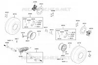 ROUES AVANT pour Kymco MXU 700I EPS T3B