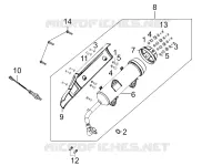 ECHAPPEMENT  125 kymco-moto k-XCT K-XCT 125 I 4T EURO III 20