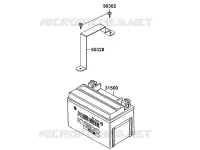 BATTERIE  250 kymco-moto KXR KXR 250 4T EURO II - MAXXER 250 4T EURO II 3