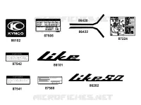DECO pour Kymco LIKE 50 4T MMC EURO II