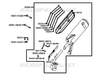 ECHAPPEMENT pour Kymco LIKE 50 4T MMC EURO II