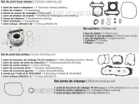 KIT DE PIECES D'ORIGINE pour Kymco LIKE 50 4T MMC EURO II