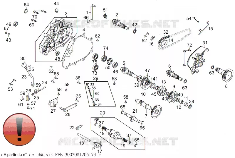 TRANSMISSION (NOUVEAU MODELE) Kymco quad 300 MAXXER MAXXER 300 4T EURO II  MAXXER 300 4T EURO II
