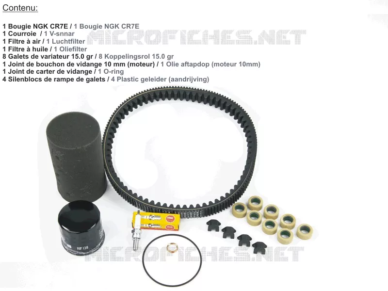 KIT ENTRETIEN PERIODIQUE Kymco quad 450 MAXXER MAXXER 450 i IRS EURO II  MAXXER 450 i IRS EURO II