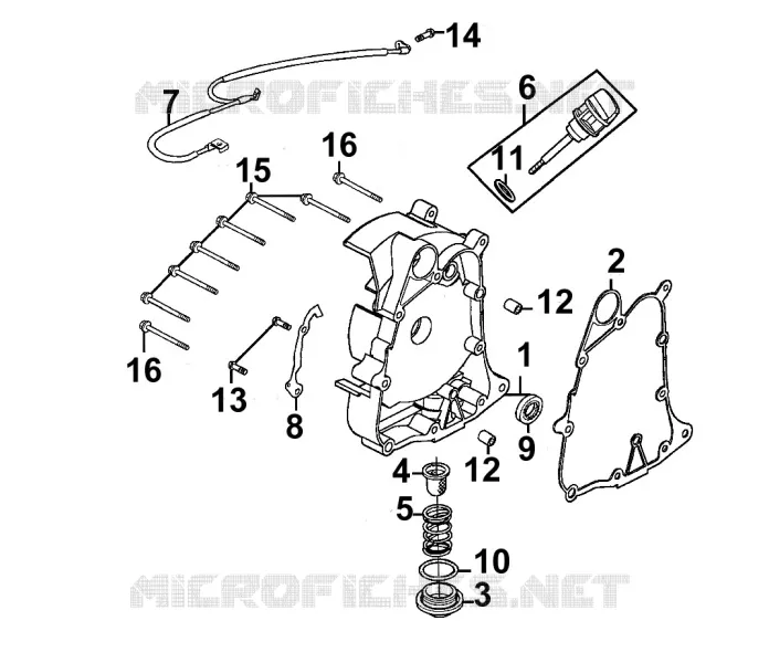 CARTER DROIT Kymco scooter 125 MOVIE MOVIE XL 125 4T EURO III  MOVIE XL 125 4T EURO III