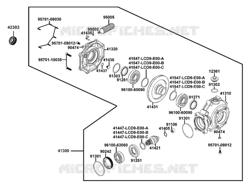 PONT ARRIERE Kymco quad 300 MXU MXU 300 US 4T EURO II  MXU 300 US 4T EURO II