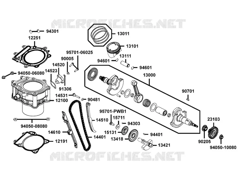 Bobine D'allumage Et Anti-parasite Pour Quad Kymco MXU 465 I - Pièce D'origine - Occasion Fonctionnelle