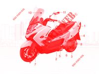 PIECES D'ENTRETIEN pour Kymco MY ROAD 700I 4T EURO III
